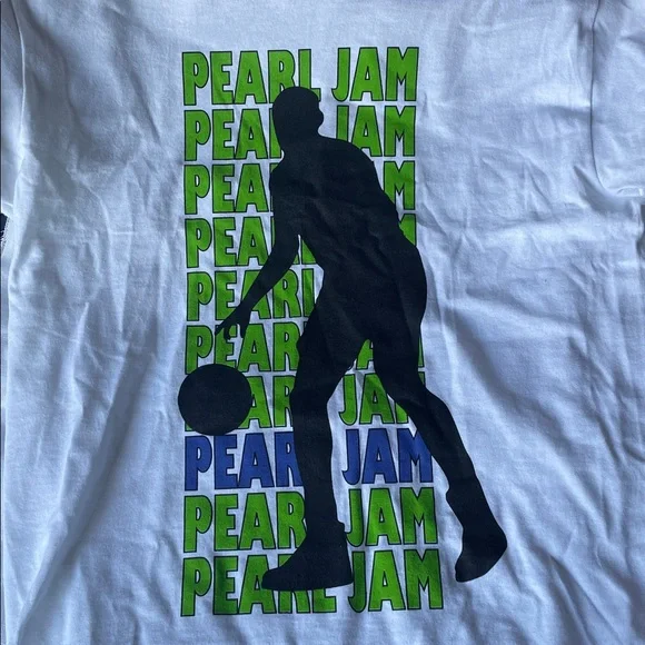 Pearl Jam Basketball Shirt Atlanta Georgia Tour Tshirt 2025 Brand New - Picture 2 of 4
